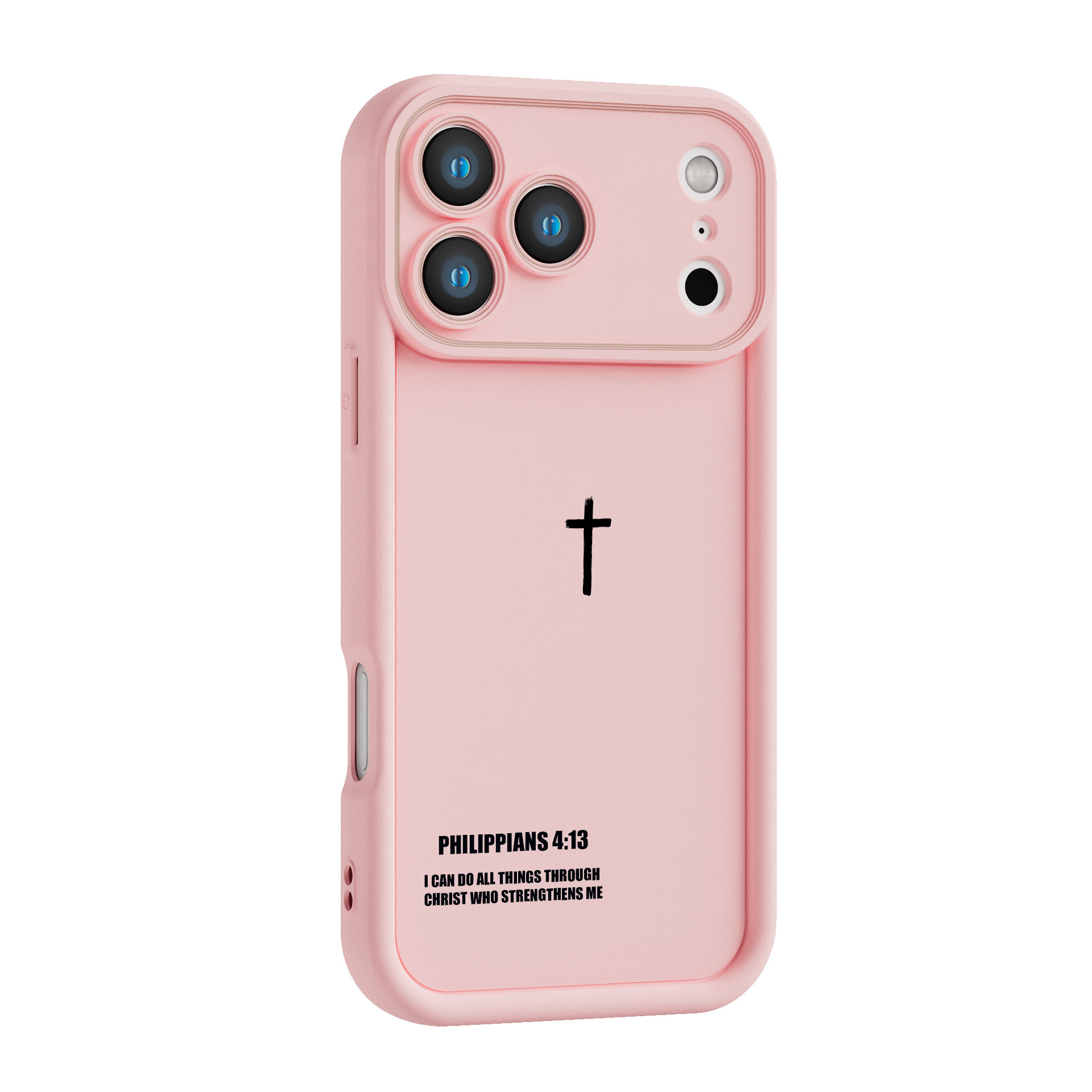 Philippians 4:13 iPhone Case - Christian Protective Cover With Cross
