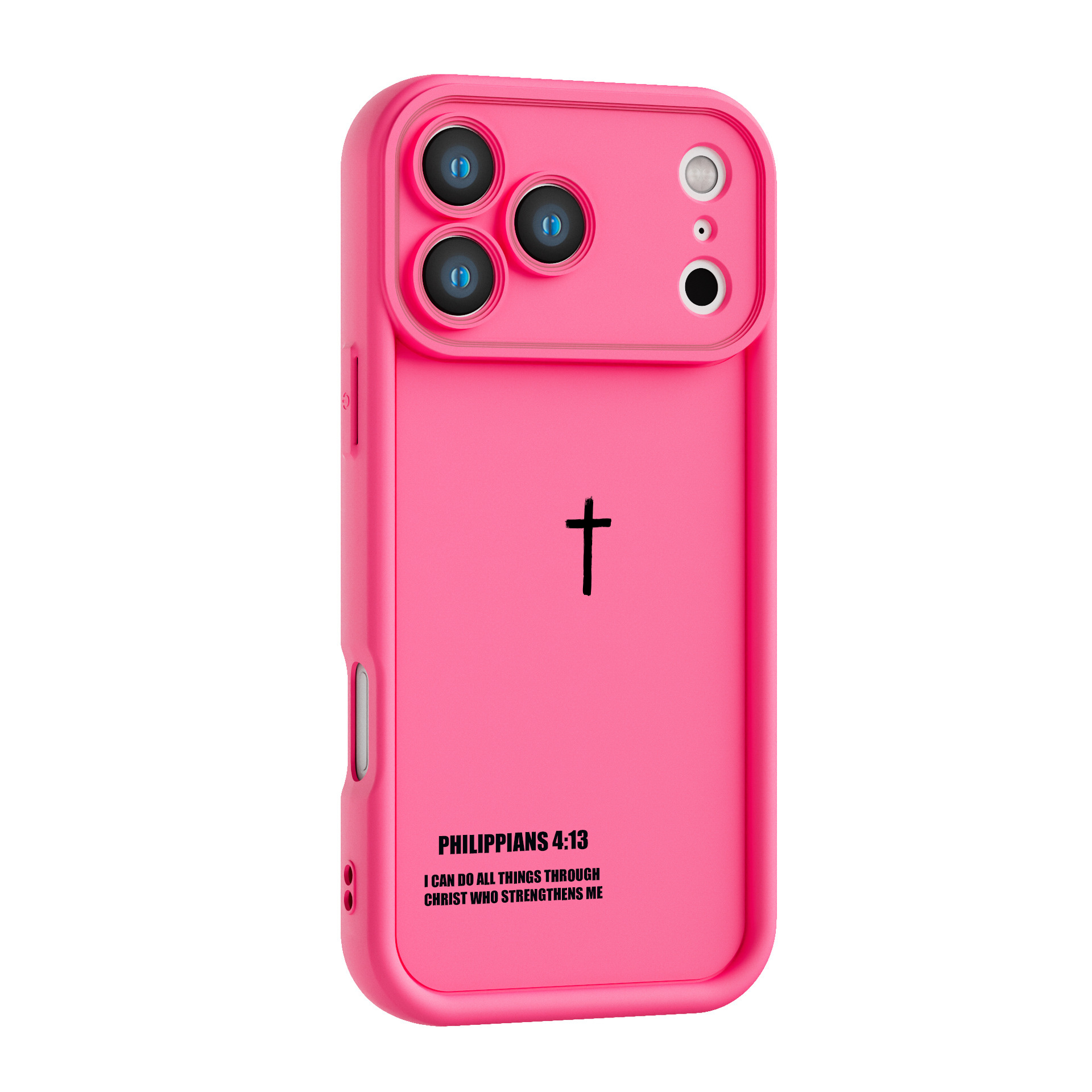 Philippians 4:13 iPhone Case - Christian Protective Cover With Cross